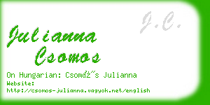 julianna csomos business card