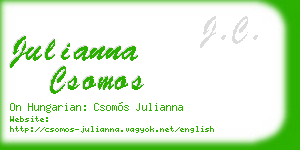 julianna csomos business card